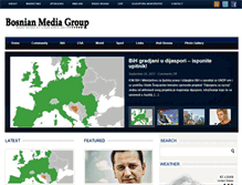 Tablet Screenshot of bosnianmediagroup.com